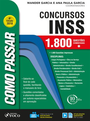 cover image of Como passar em concursos do INSS